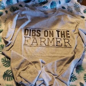 Gray Graphic Tee with Bold Text